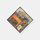 Serviette En Papier Table orange Mah Jongg (Coin)