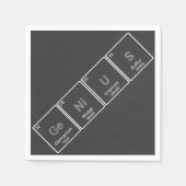 Serviette En Papier Table périodique GeNiUS cocktail napkin (Devant)