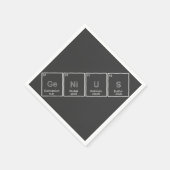 Serviette En Papier Table périodique GeNiUS cocktail napkin (Coin)