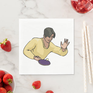 Serviette En Papier Table Tennis Lecteur Papier Naples