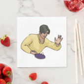 Serviette En Papier Table Tennis Lecteur Papier Naples (En situation)
