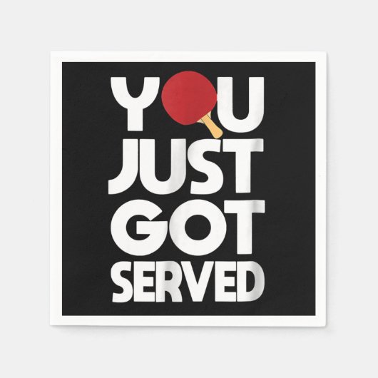 Serviette En Papier Table Tennis Men Butterfly Ping Pong (Devant)