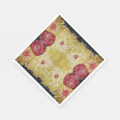 Serviette En Papier Tableau abstrait de l'explosion florale (Coin)