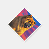 Serviette En Papier Tableau Chow Chow (Coin)