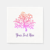 Serviette En Papier Tableau Coral Reef Personnalisé (Devant)