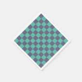 Serviette En Papier Tableau de bord bleu et vert (Coin)