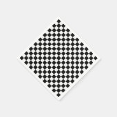 Serviette En Papier Tableau de bord classique noir et blanc par STaylo (Coin)