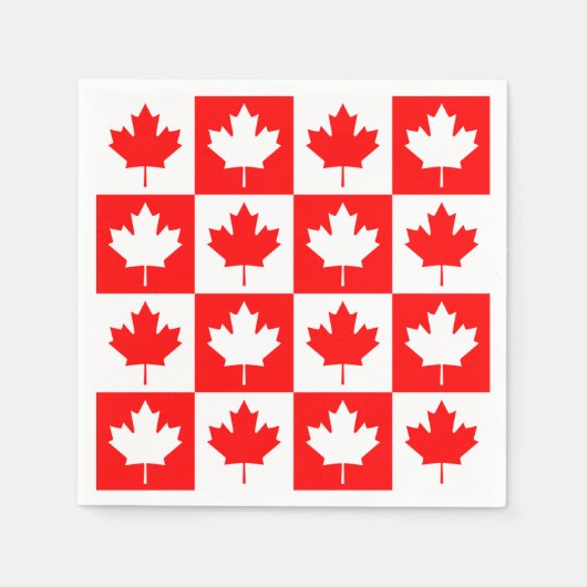 Serviette En Papier Tableau de bord de la fête du Canada (Devant)