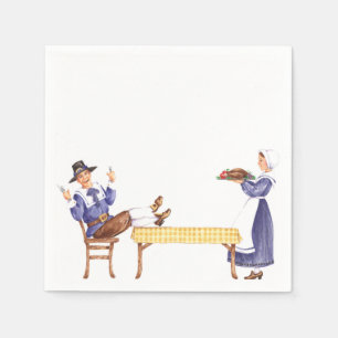 Serviette En Papier Tableau de pèlerin - serviettes