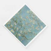 Serviette En Papier Tableau des fleurs d'amandes de Van Gogh (Coin)