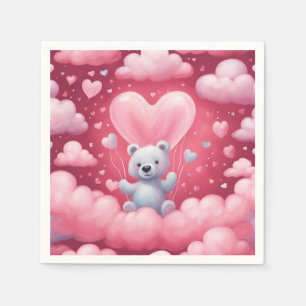 SERVIETTE EN PAPIER TABLEAU D'OURS CUITE NAPKIN