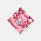 SERVIETTE EN PAPIER TABLEAU D'OURS CUITE NAPKIN (Coin)