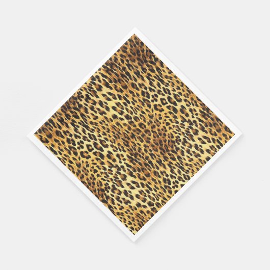 Serviette En Papier Tableau Motif de Camouflage de tôles léopard (Coin)