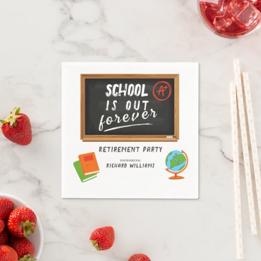 Serviette En Papier Tableau noir de l'enseignant de l'école du Parti d (En situation)