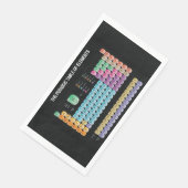 Serviette En Papier Tableau périodique des éléments lancer l'oreiller (Coin)