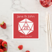 Serviette En Papier Tabletop Chic dans les serviettes Cherry (En situation)