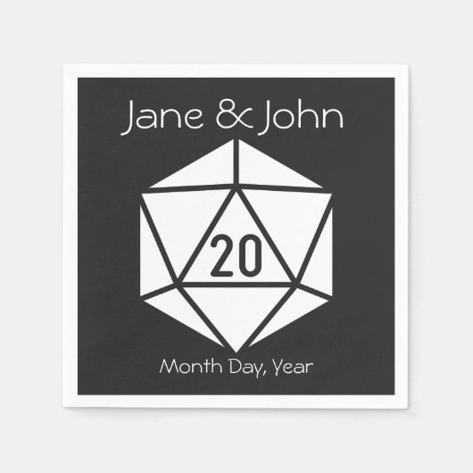Serviette En Papier Tabletop Chic dans les serviettes noires (Devant)