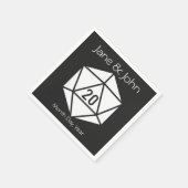 Serviette En Papier Tabletop Chic dans les serviettes noires (Coin)