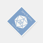 Serviette En Papier Tabletop Chic dans les serviettes Periwinkle (Coin)