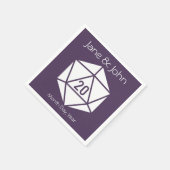 Serviette En Papier Tabletop Chic dans les serviettes violettes (Coin)