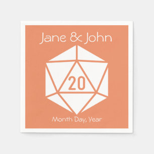 Serviette En Papier Tabletop Chic en corail serviettes