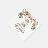 Serviette En Papier Tabouret en bois et Baby shower d'automne de champ (Coin)