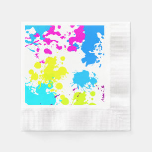 Serviette En Papier Taches de peinture, Paintball, Serviettes en papie