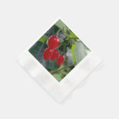 Serviette En Papier Taches rouges d'automne (Coin)