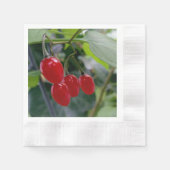 Serviette En Papier Taches rouges d'automne (Devant)