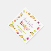 Serviette En Papier Taco à propos d'un bébé ! Fête de bébé (Coin)