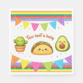 Serviette En Papier Taco bout a Baby Shower (Devant)