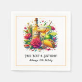 Serviette En Papier "Taco ’Bout a Birthday" Tequila & Margarita Fiesta (Devant)