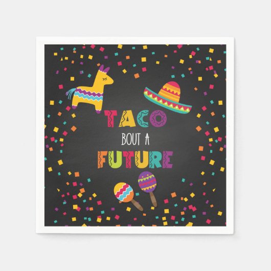 Serviette En Papier Taco Bout a Future Fiesta Graduation Napkin (Devant)