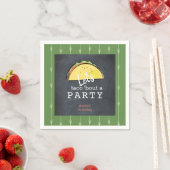 Serviette En Papier Taco Bout A Party Chalkboard Birthday Paper (En situation)