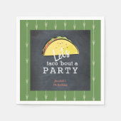 Serviette En Papier Taco Bout A Party Chalkboard Birthday Paper (Devant)