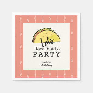 Serviette En Papier Taco Bout A Party Fiesta Anniversaire Paper