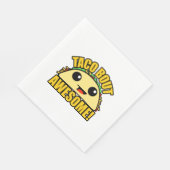Serviette En Papier Taco Bout Awesome (Coin)