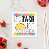 Serviette En Papier Taco 'Bout fête d'anniversaire (En situation)