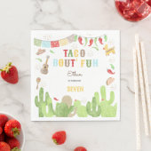 Serviette En Papier Taco bout' fun fiesta mexicaine anniversaire (En situation)