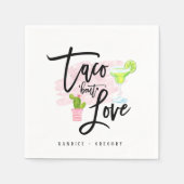 Serviette En Papier Taco Bout Love Fête des mariées Fiesta (Devant)