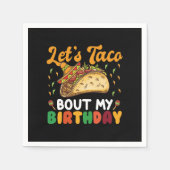 Serviette En Papier Taco Bout My Birthday Cinco De Mayo Party (Devant)
