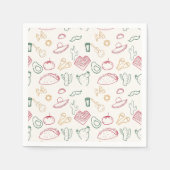 Serviette En Papier Taco Bout un futur Fiesta Doodle Graduation (Devant)