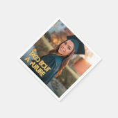 Serviette En Papier Taco Party Graduation Photo Napkins (Coin)