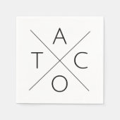 Serviette En Papier Taco (Play on Fixer Upper, Waco) (Devant)