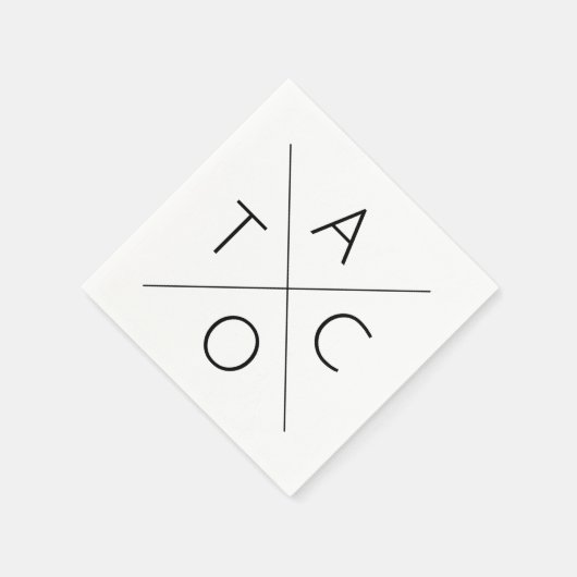 Serviette En Papier Taco (Play on Fixer Upper, Waco) (Coin)