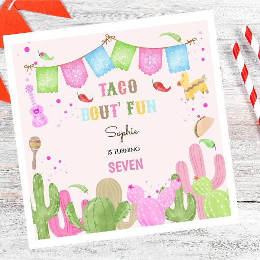 Serviette En Papier Taco sur le plaisir fiesta mexicaine fille anniver