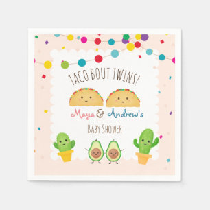 Serviette En Papier Taco sur Twins ! Fiesta thème Baby shower jumeau