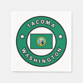 Serviette En Papier Tacoma Washington (Devant)