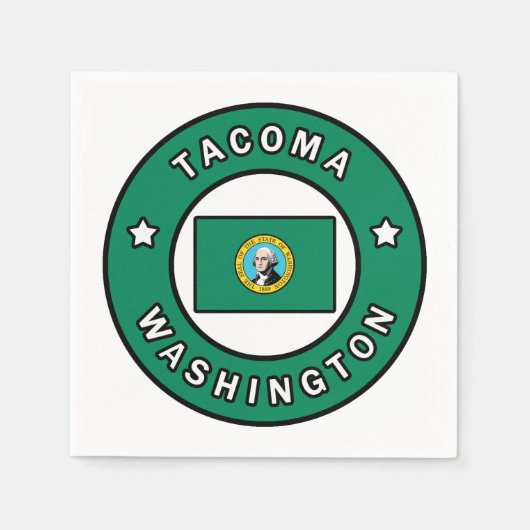 Serviette En Papier Tacoma Washington (Devant)