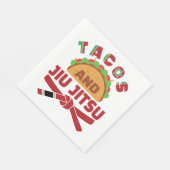Serviette En Papier Tacos et Jiu Jitsu (Coin)